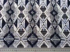 Jacquard Ethnomuster- blau/grau/cremeweiss