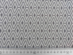 RESTST�CK 47 CM Jacquard Strick Peru Rautenmuster - taupe