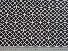 Doubleface Jacquard Kringel - schwarz/weiss