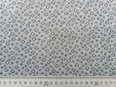 RESTST�CK 145cm Jacquard Jersey Kringel, dunkelblau grau