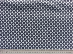 RESTST�CK 72cm Stretchiger Jeansstoff Gittermuster, dunkelblau
