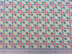 Jersey Bl�mchen, bunt auf hellgr�n