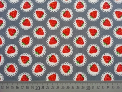 RESTST�CK 40 cm Jersey Erdbeeren, grau