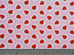 RESTST�CK 40 cm Jersey Erdbeeren, rosa