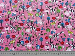 Jersey Giraffen-rosa/bunt