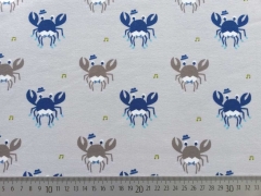 Restst�ck 60cm Jersey Krebse -helles taupe