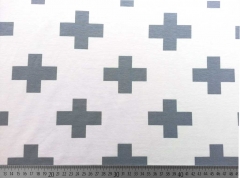 Jersey Kreuz , grau auf wei�