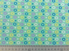 RESTST�CK 90 cm Jersey Kringel Punkte mint