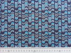 Jersey Pfeile - versch. Blaut�ne auf dunkelblau