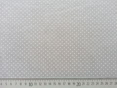 RESTST�CK 82 cm Jersey P�nktchen 2mm, taupe-wei�