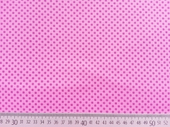 Jersey Punkte 2mm - pflaume auf rosa