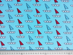 RESTST�CK 25 CM Jersey Badespa� Boote - blau/rot