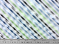 Jersey Rauten/diagonal Streifen, hellblau