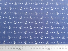 RESTST�CK 64 cm Jersey Seaside Anchor Star Hilco, dunkelblau