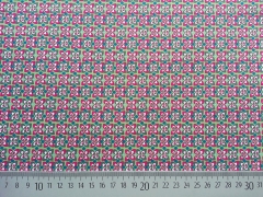 Baumwolle kleines Blumenmuster, hellgr�n