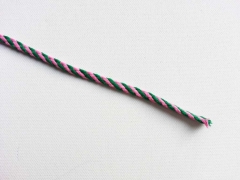 Kordel 5 mm, rosa/grasgr�n