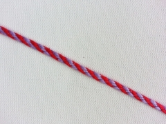 Kordel 4 mm, rot/flieder