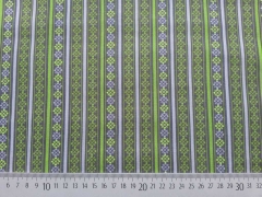 Lovely Grey Bord�re & Streifen limette auf grau