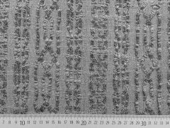 Leichter Strickstoff mit Zopfmuster, grau steingrau