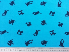 Megan Blue Jersey Skateboarder, t�rkis