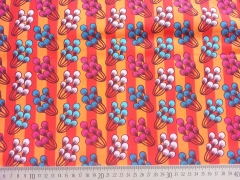 Jersey Streifen Blumen Hamburger Liebe, orange