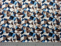 Royal Micro Satin wilde Dreiecke - blau/braun