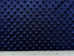 Minky Fleece Punkte - dunkelblau