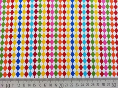Baumwolle bunte Rauten, wei�