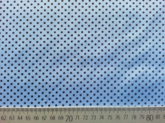Punkte 2mm, braun auf hellblau