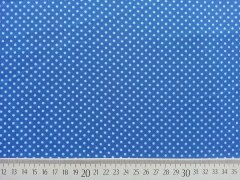 RESTST�CK 43 cm Baumwollstoff Punkte 2mm, hellblau jeansblau