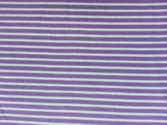 Ringelb�ndchen, Feinripp - helllila/wei�