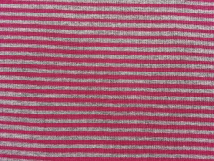 Ringelb�ndchen, Feinripp - pink/grau melange