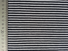 Ringeljersey Streifen 3mm - navy/wei� (garngef�rbt)