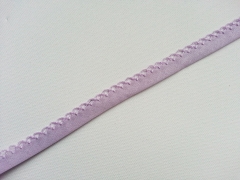 Schr�gband H�kelkante, 14 mm, flieder