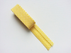 2 m Schr�gband Mini Vichykaro, gelb