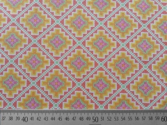 Baumwolle Spark of Happiness Rauten & Quadrate, gelb