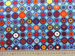 Baumwolle Sparklike Symbols Kringel - t�rkis