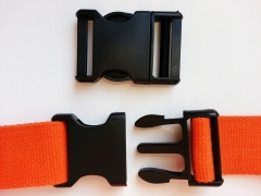 Steckschnalle 4 cm (40mm), schwarz