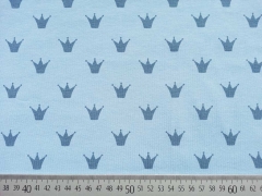 RESTST�CK 44 cm Jersey blaugraue Kronen Stenzo, hellblau