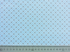 Baumwollstoff Sternchen & Rauten grau wei� hellblau
