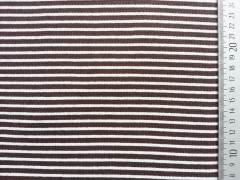 Ringelb�ndchen, Feinripp - braun/weiss