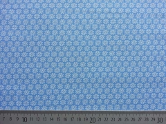 Baumwolle Streubl�mchen, stahlblau-wei�