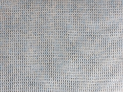 RESTST�CK 71 cm Doubleface Strick - hellblau melange creme