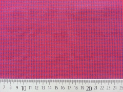 Baumwollstoff Vichy Karo, dunkelblau rot
