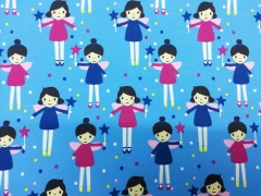 Jersey Feen Punkte Blaubeerstern, mittelblau