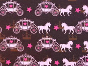 Jersey Pferd mit Kutsche & Sternen, braun