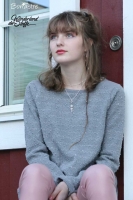 beschichteter Jersey Jeggings Stoff Bianca altrosa