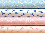 Jersey Lace Muster, hellblau