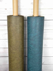 Lederimitat Vintage Look gepr�gte Optik, altsilber metallic