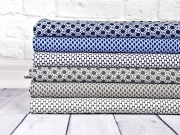 Viskose Punkte & Wellen, dunkelgrau wei�